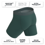 The Alloy | Dark Teal Ball Hammock® Boxer - Long Leg - Shinesty