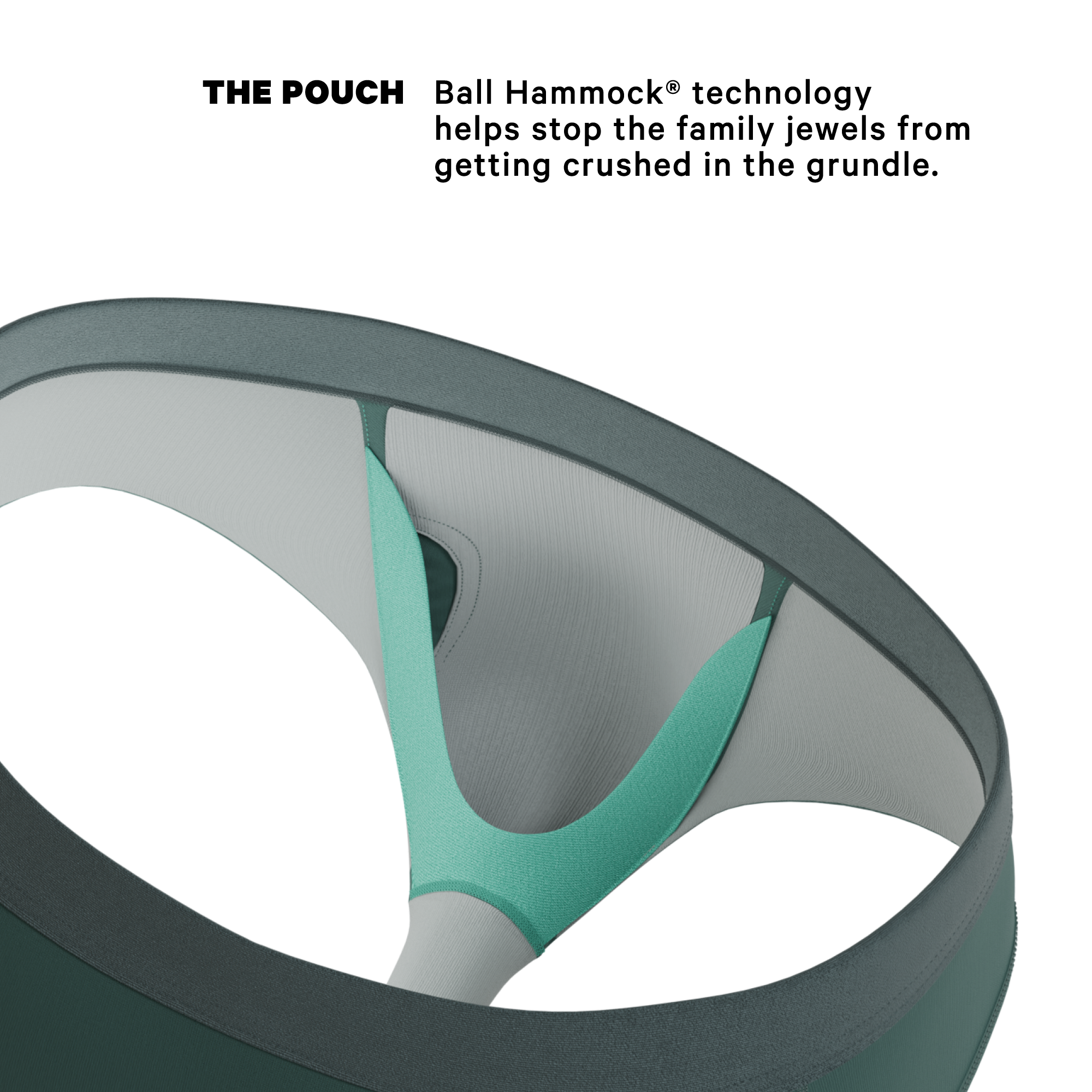 The Alloy | Dark Teal Ball Hammock® Pouch Underwear Briefs - Shinesty