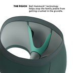The Alloy | Dark Teal Ball Hammock® Pouch Trunks Underwear - Shinesty