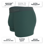 The Alloy | Dark Teal Ball Hammock® Pouch Trunks Underwear - Shinesty