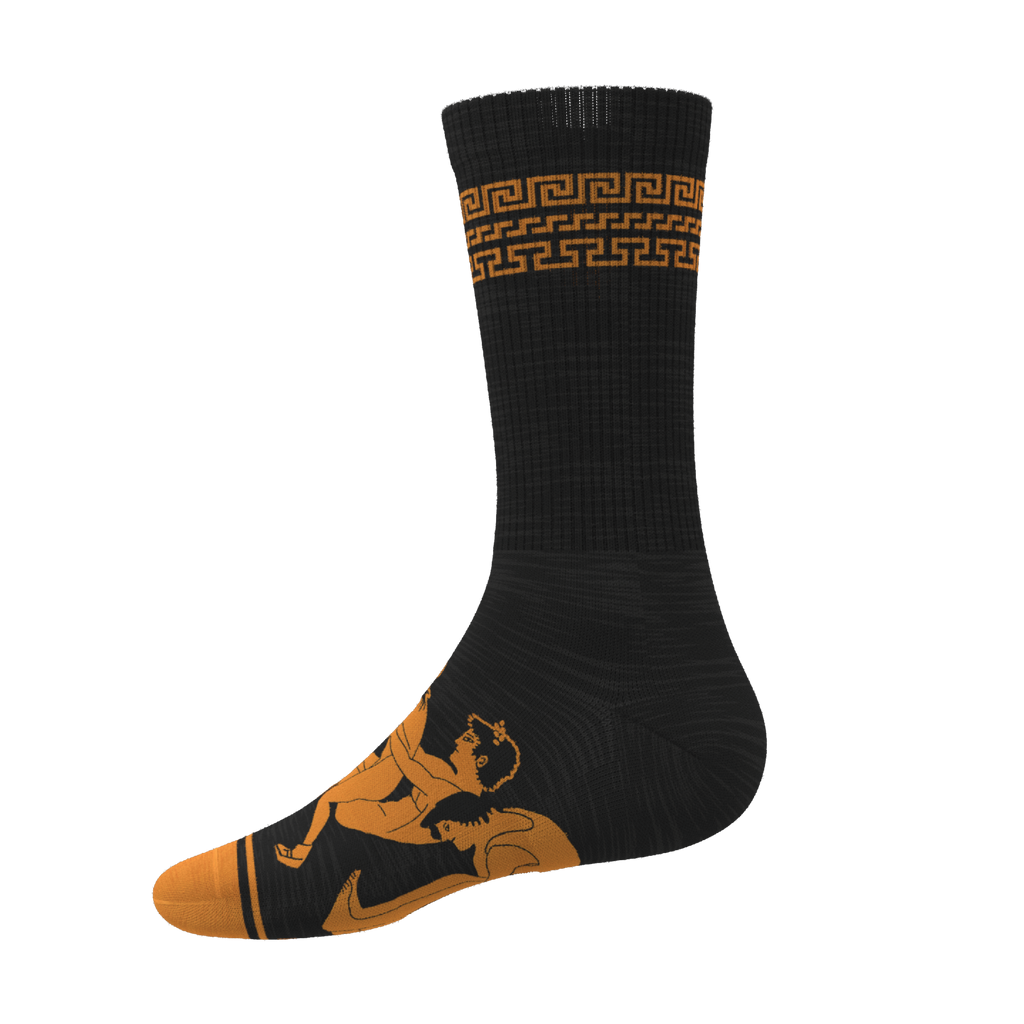 The Ancient Twister | Vase Heel Hammock™ Crew Socks - Shinesty