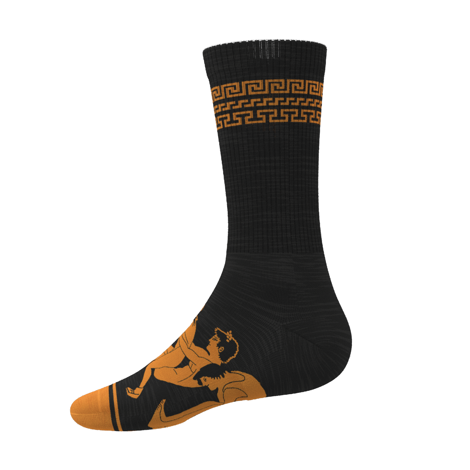 The Ancient Twister | Vase Heel Hammock™ Crew Socks - Shinesty