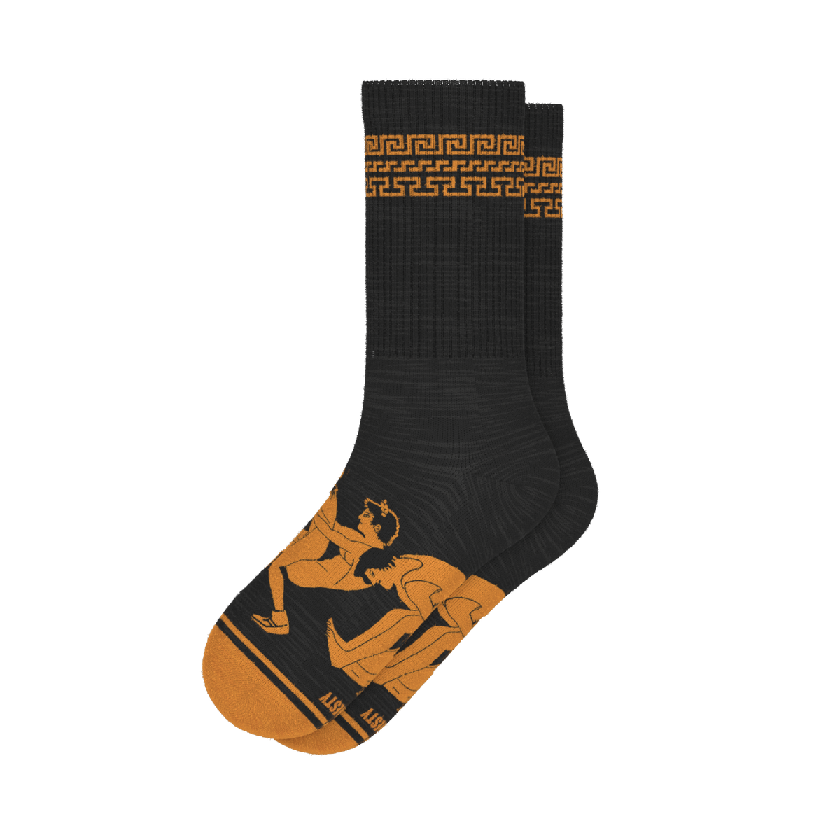 The Ancient Twister | Vase Heel Hammock™ Crew Socks - Shinesty