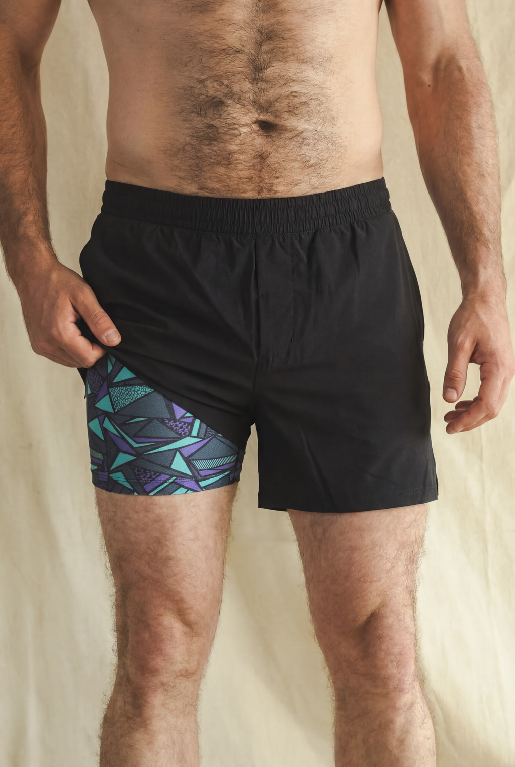 The Anti-Bounce | Black Ball Hammock® 5 Inch Athletic Shorts - Shinesty
