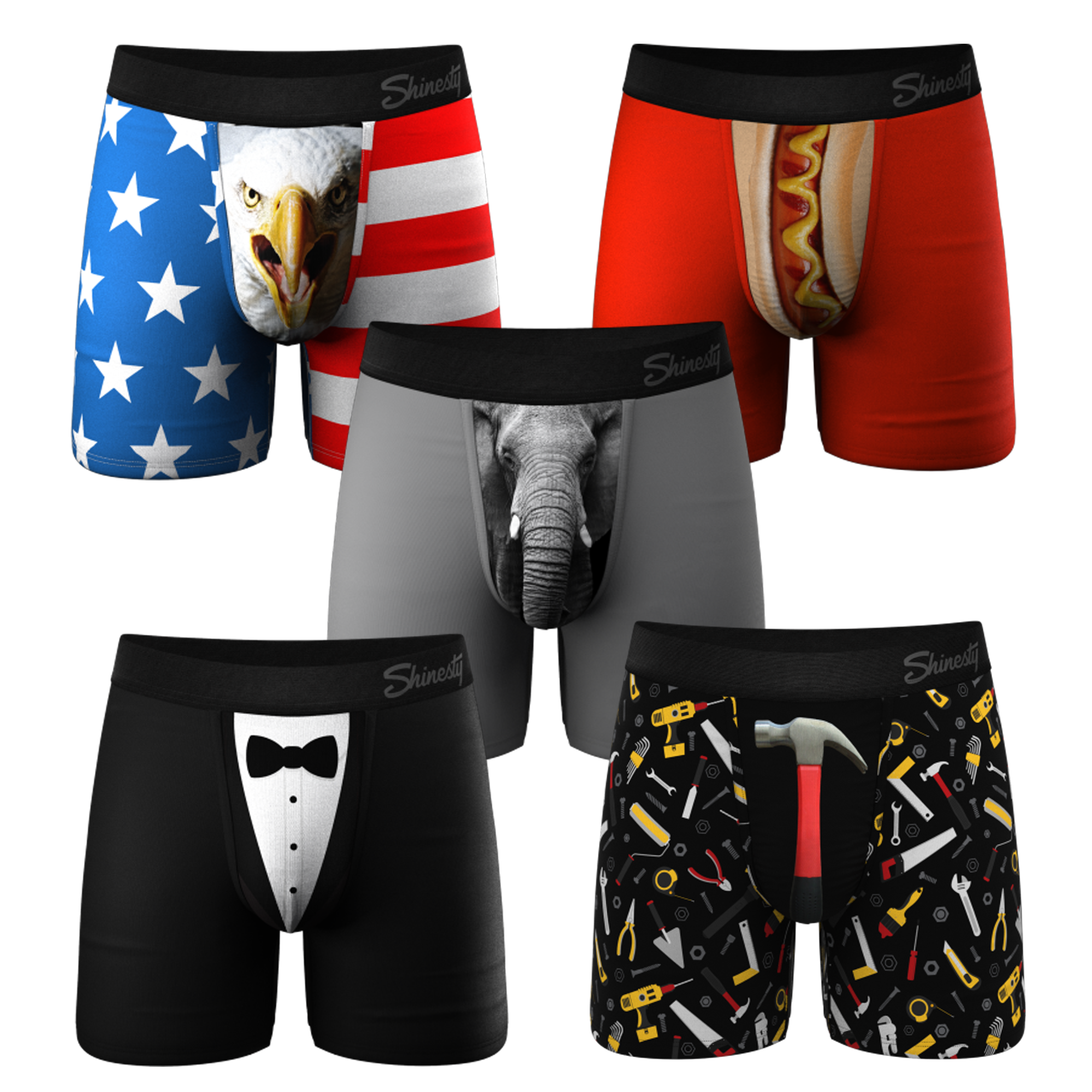 The Apex Crew | Ball Hammock® Boxer Brief 5 Pack - Shinesty