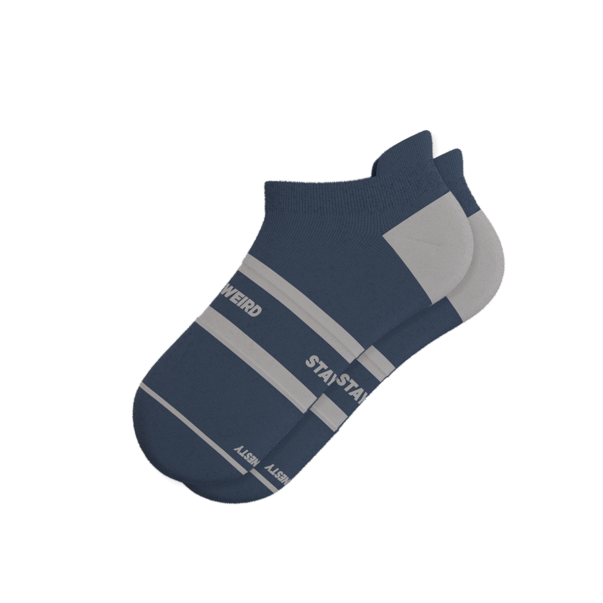 The Arctic | Navy and Grey Heel Hammock™ Ankle Socks - Shinesty