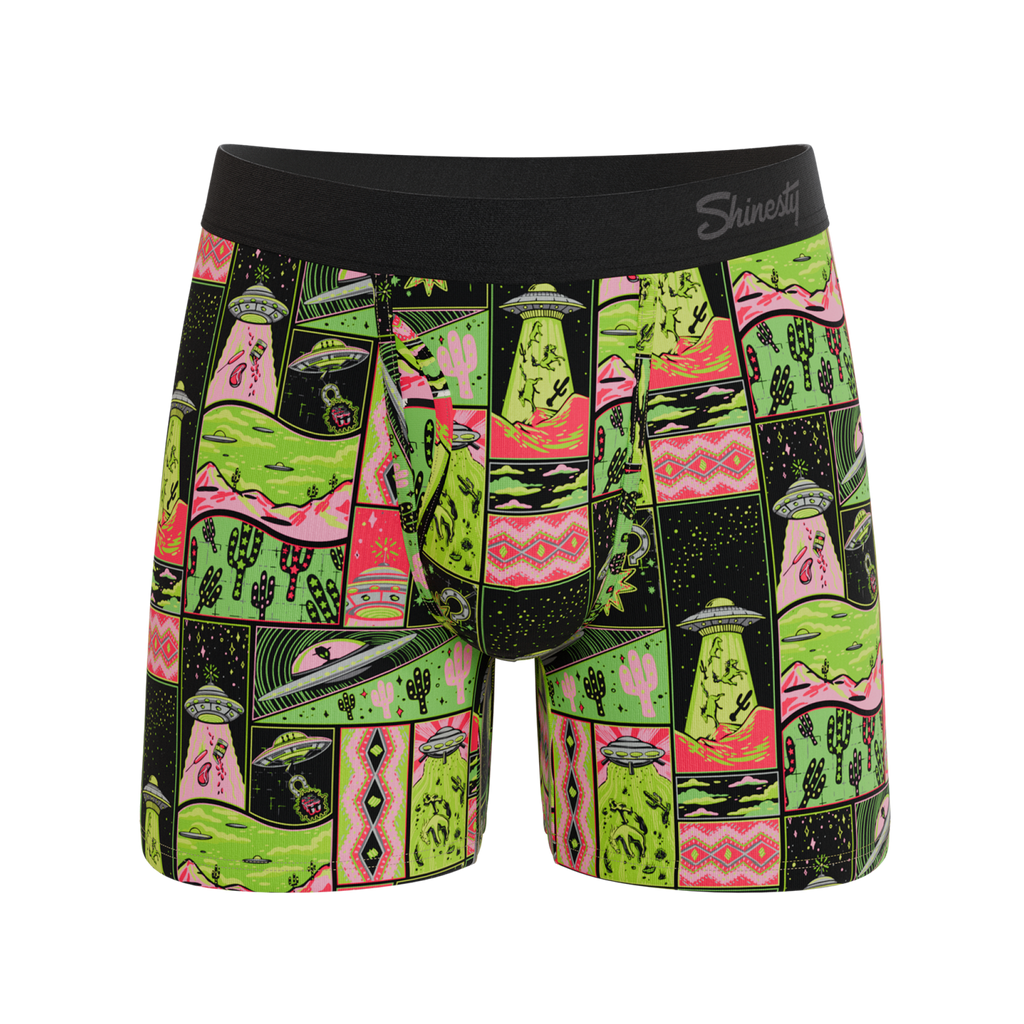 The Area 51 | Retro-Futuristic Alien Ball Hammock® Magnum Big Pouch Underwear - Shinesty