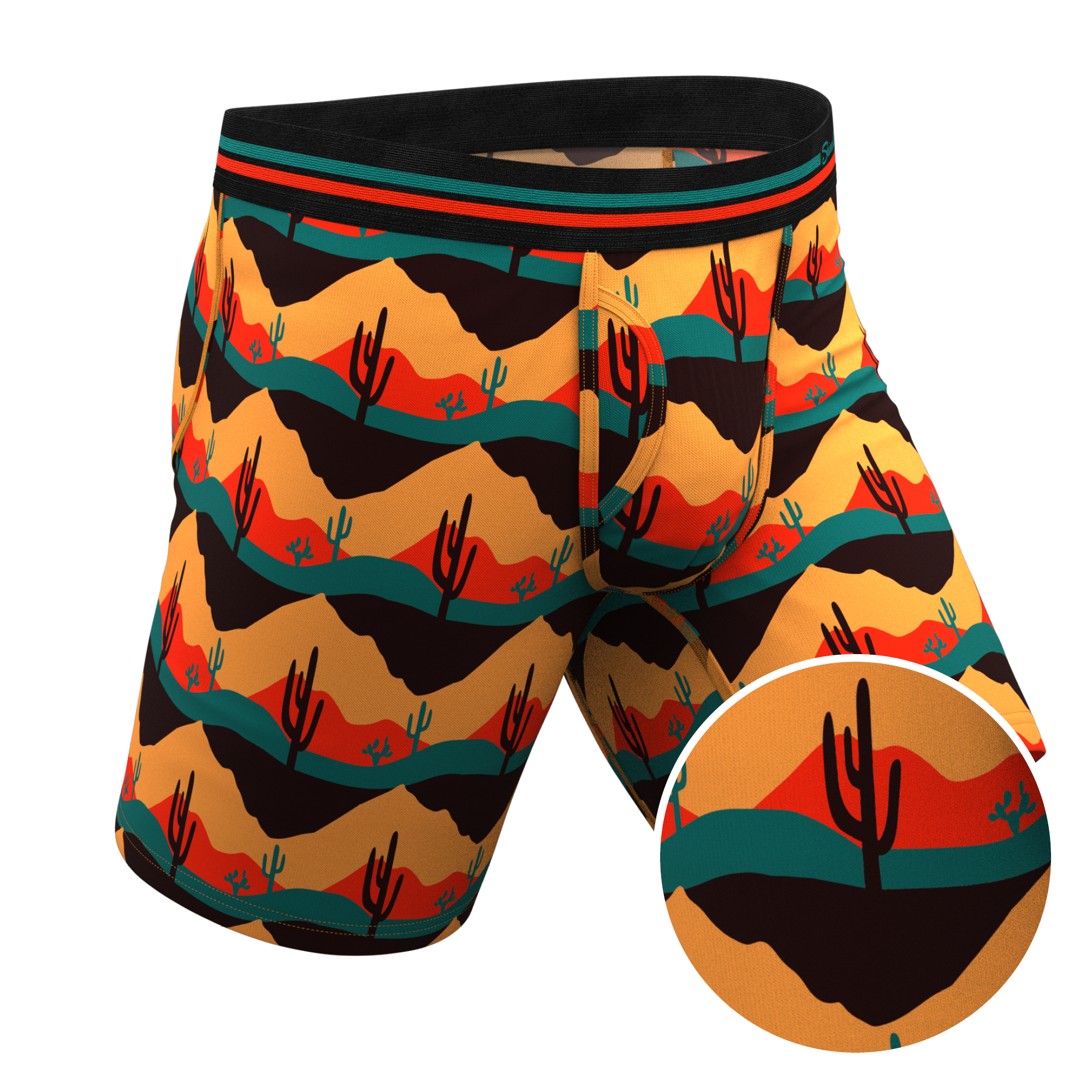 The Arizona Dawn | Desert Scene Ball Hammock® Boxer - Long Leg - Shinesty