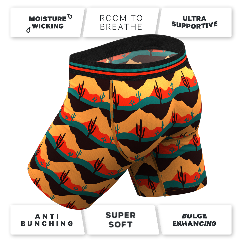 The Arizona Dawn | Desert Scene Ball Hammock® Boxer - Long Leg - Shinesty