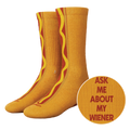 The Ask Me | Hot Dog Heel Hammock™ Crew Socks - Shinesty
