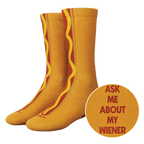 The Ask Me | Hot Dog Heel Hammock™ Crew Socks - Shinesty