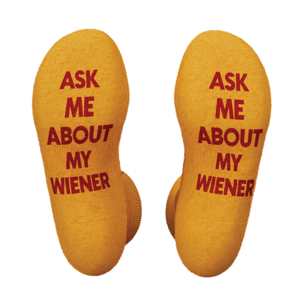 The Ask Me | Hot Dog Heel Hammock™ Crew Socks - Shinesty