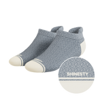The Asteroid | Blue Marl Heel Hammock™ Ankle Socks - Shinesty