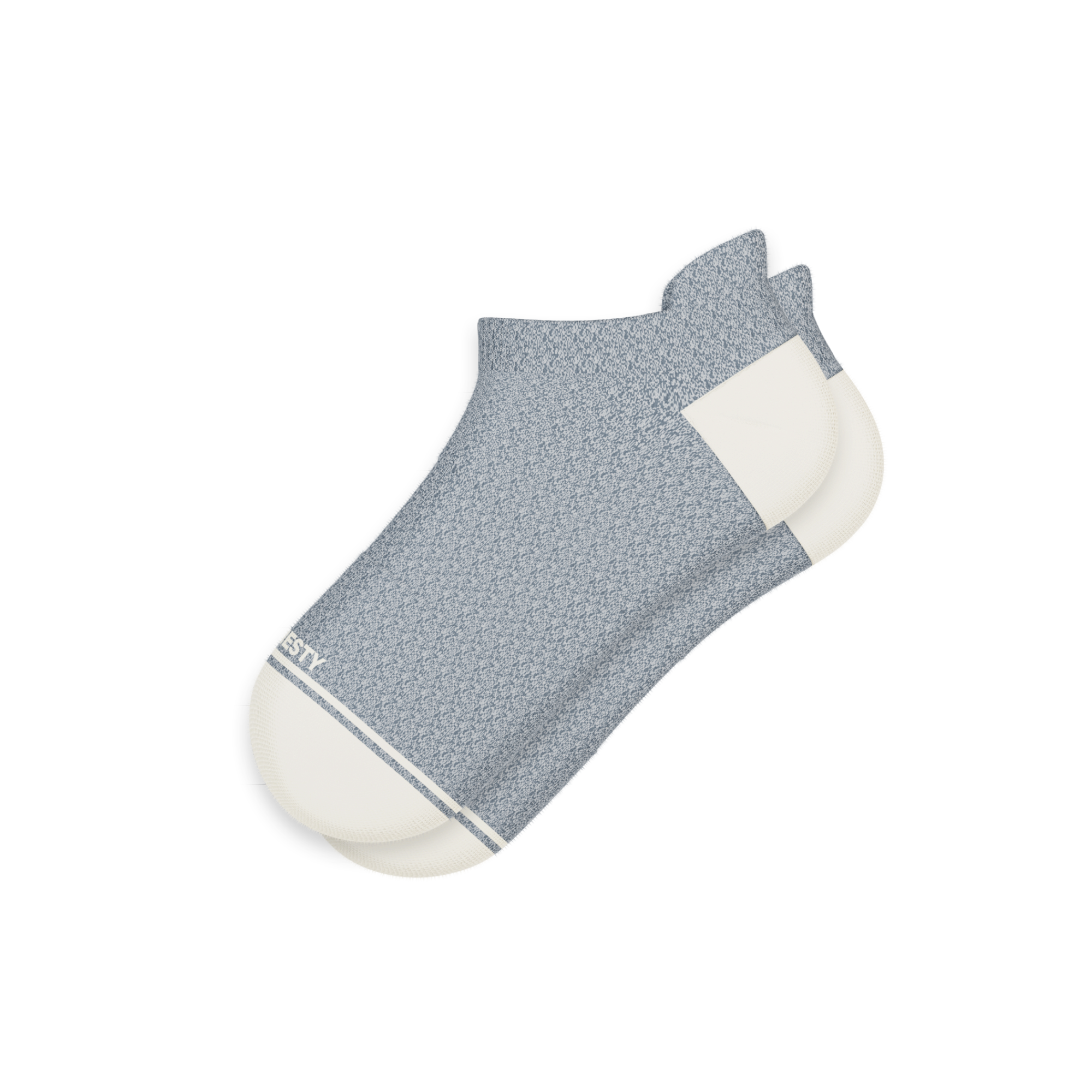 The Asteroid | Blue Marl Heel Hammock™ Ankle Socks - Shinesty