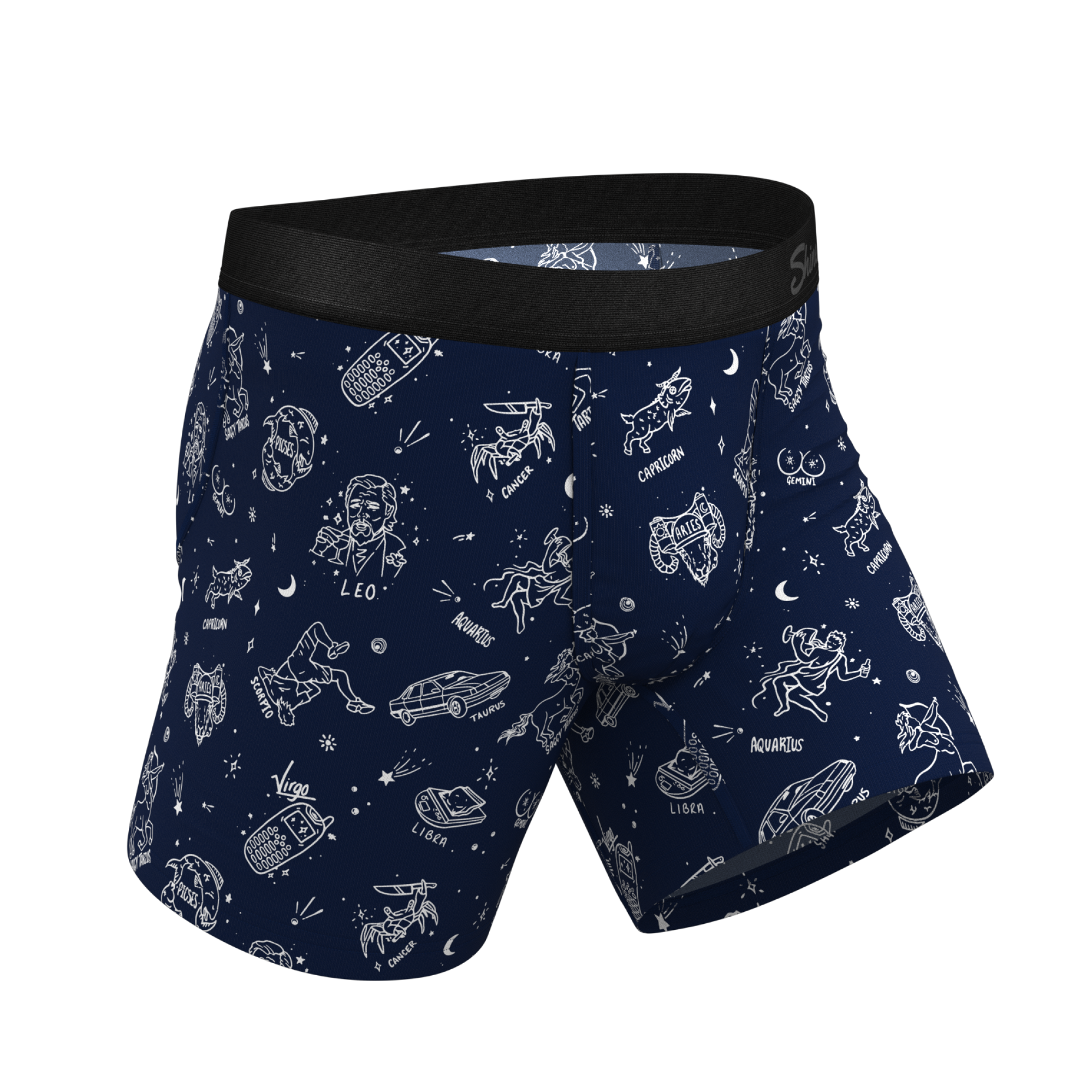 The Astrology Major | Glow in the Dark Astrological Signs Ball Hammock® Pouch Underwear - Shinesty