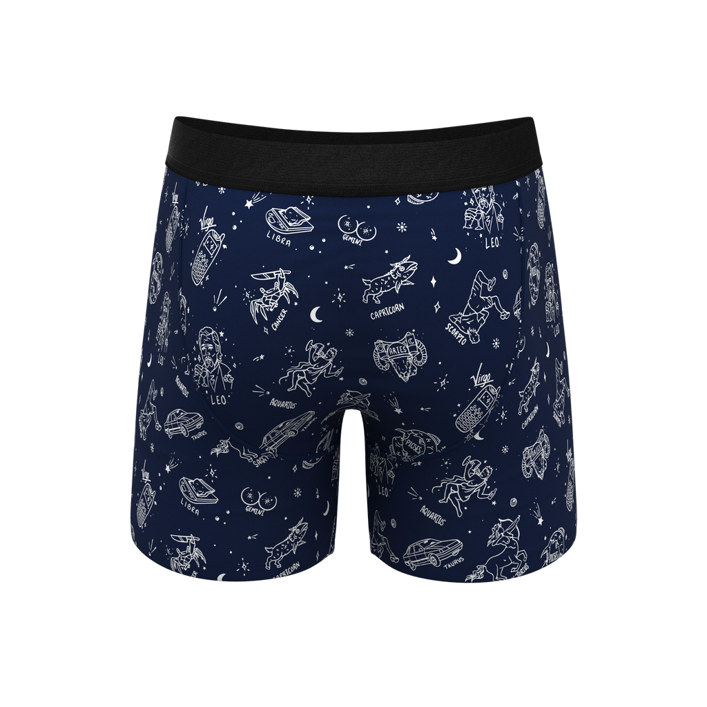 The Astrology Major | Glow in the Dark Astrological Signs Ball Hammock® Pouch Underwear - Shinesty