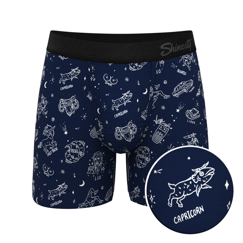 The Astrology Major | Glow in the Dark Astrological Signs Ball Hammock® Pouch Underwear - Shinesty