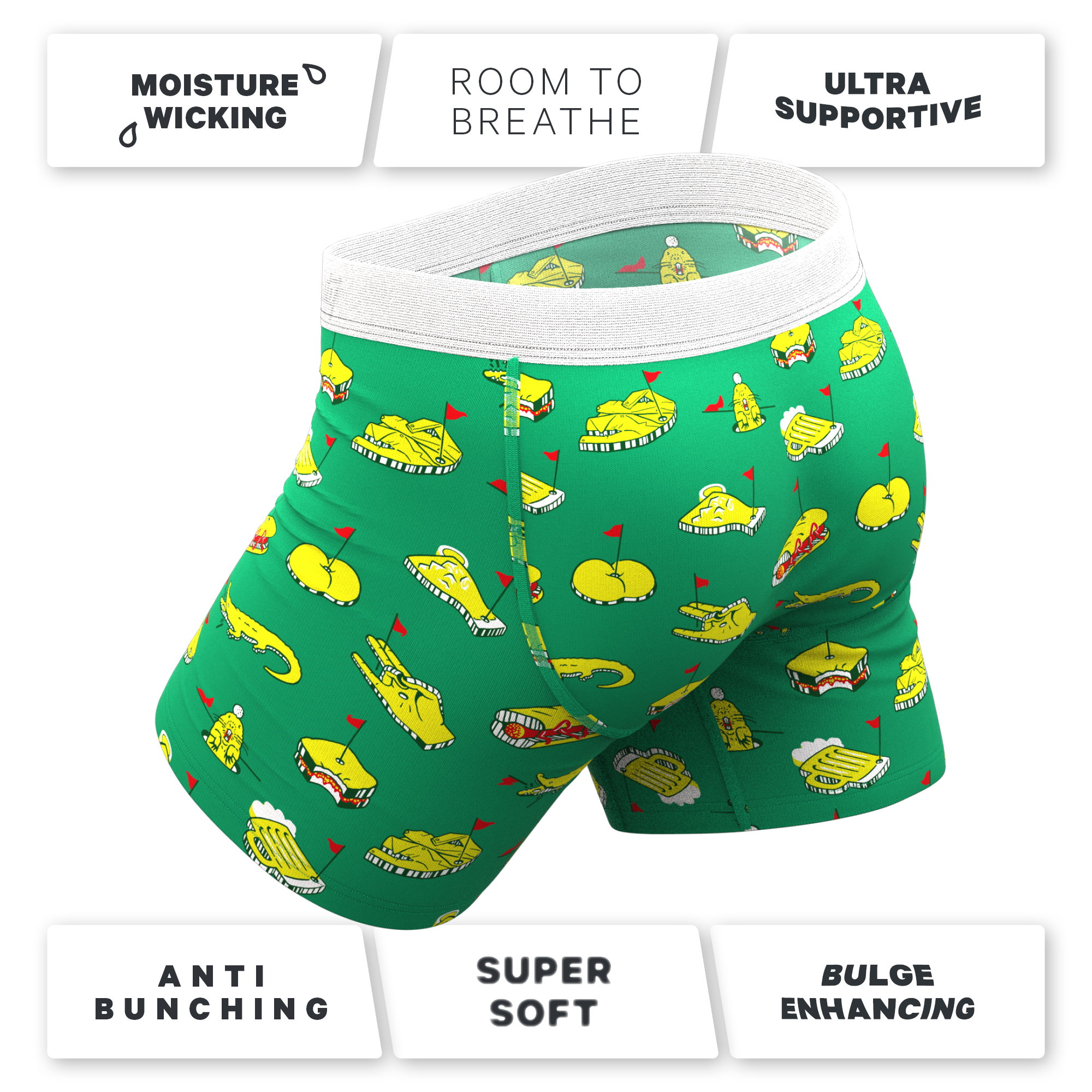 The 19th Hole | Golf Tournament Holes Ball Hammock® Pouch Underwear With Fly - Shinesty