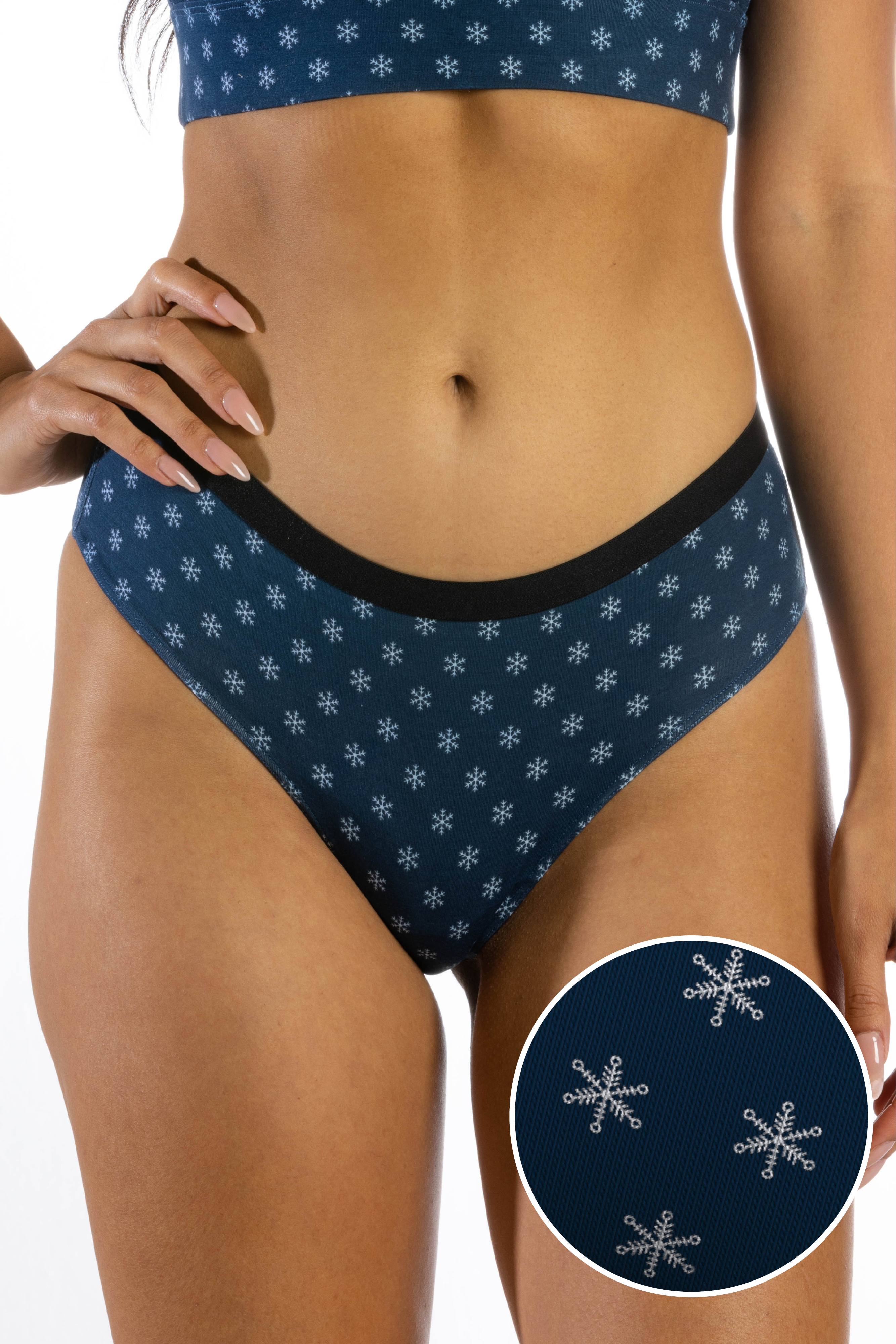 The Avalanche | Color Changing Snowflake Modal Cheeky Underwear - Shinesty