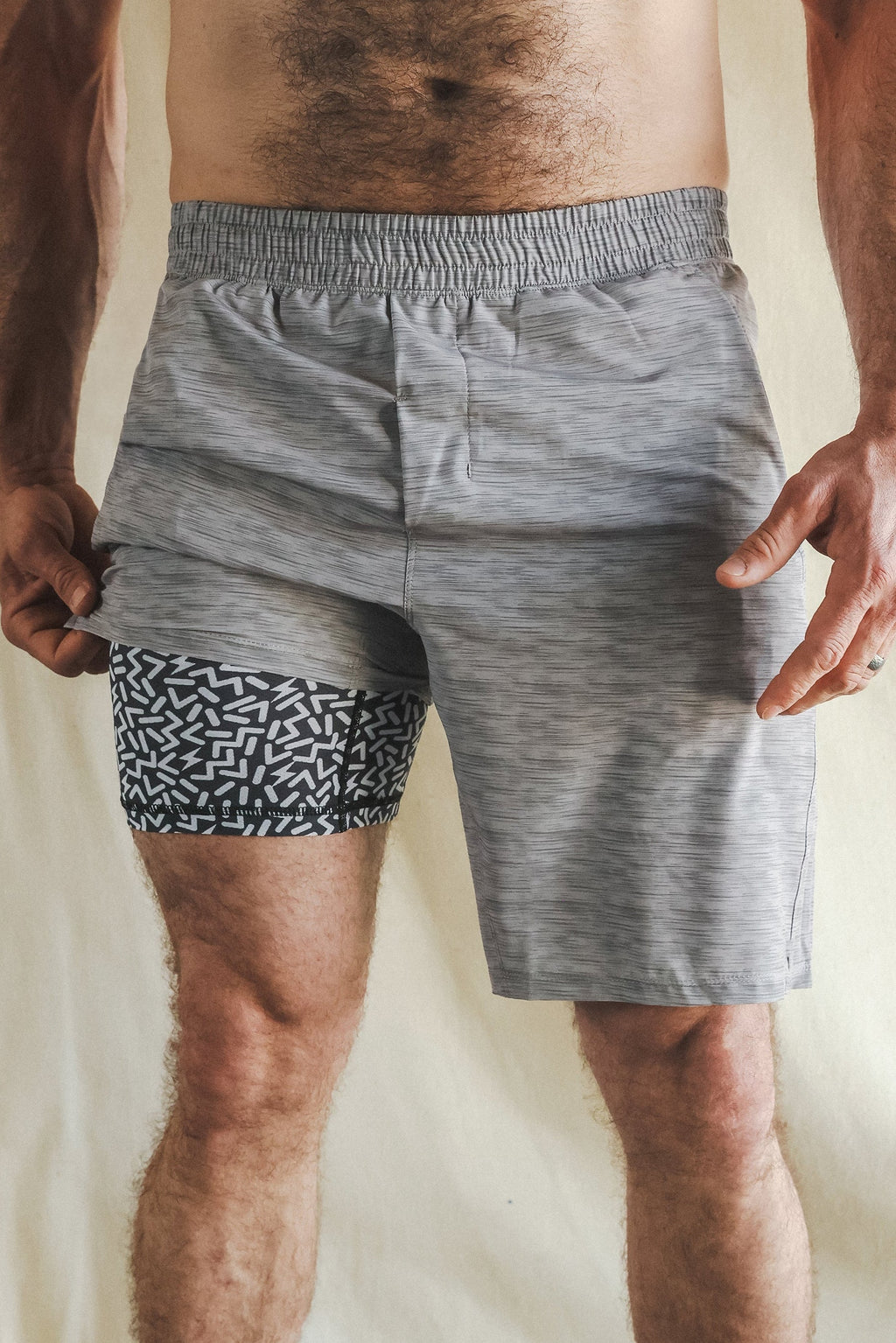 The Junk Trunks | Grey Ball Hammock® 9 Inch Athletic Shorts - Shinesty