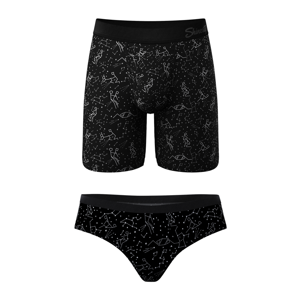The Big Bang | Constellation Long Ball Hammock® Boxer With Fly and Cheeky Matching Underwear Pack - Shinesty