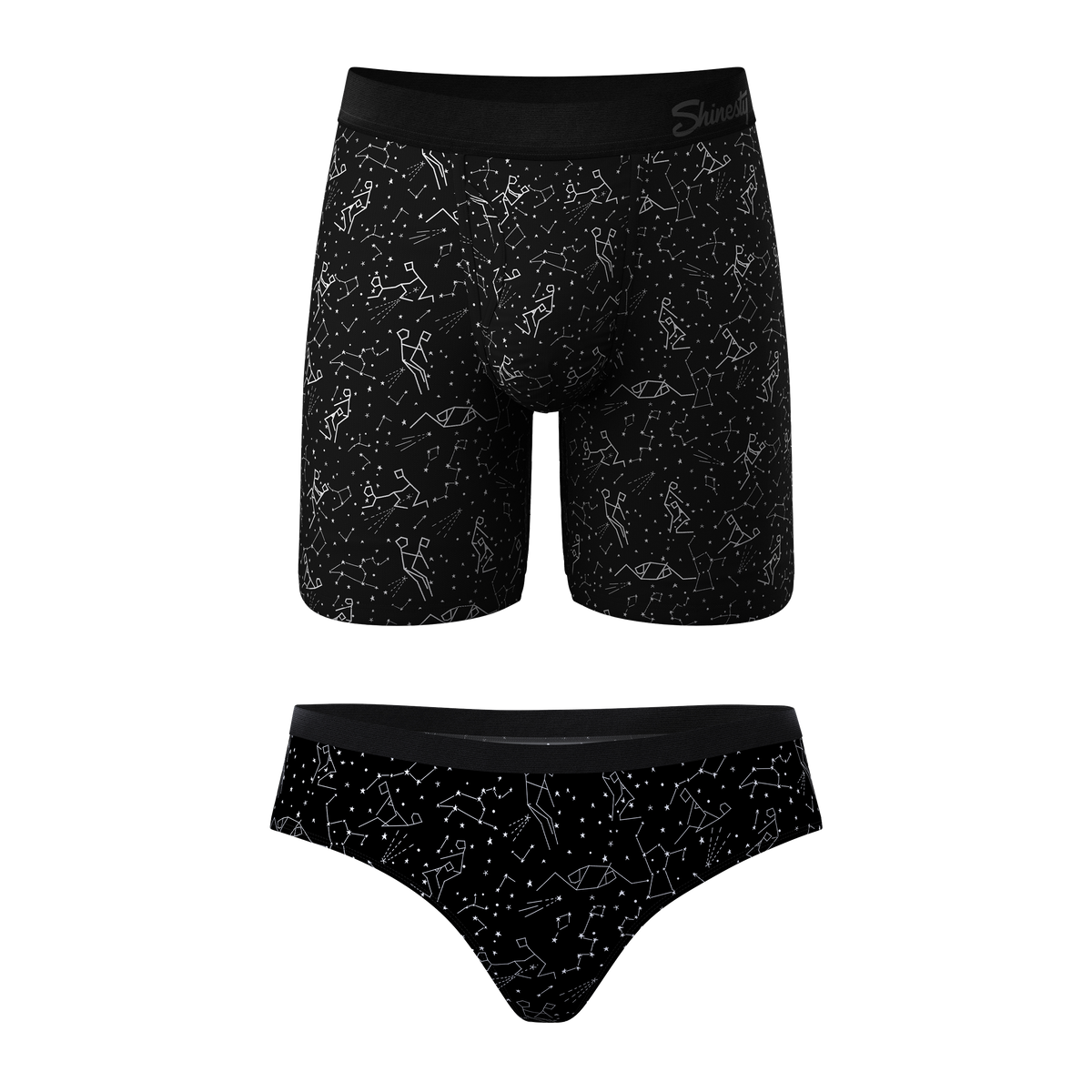 The Big Bang | Constellation Long Ball Hammock® Boxer With Fly and Cheeky Matching Underwear Pack - Shinesty
