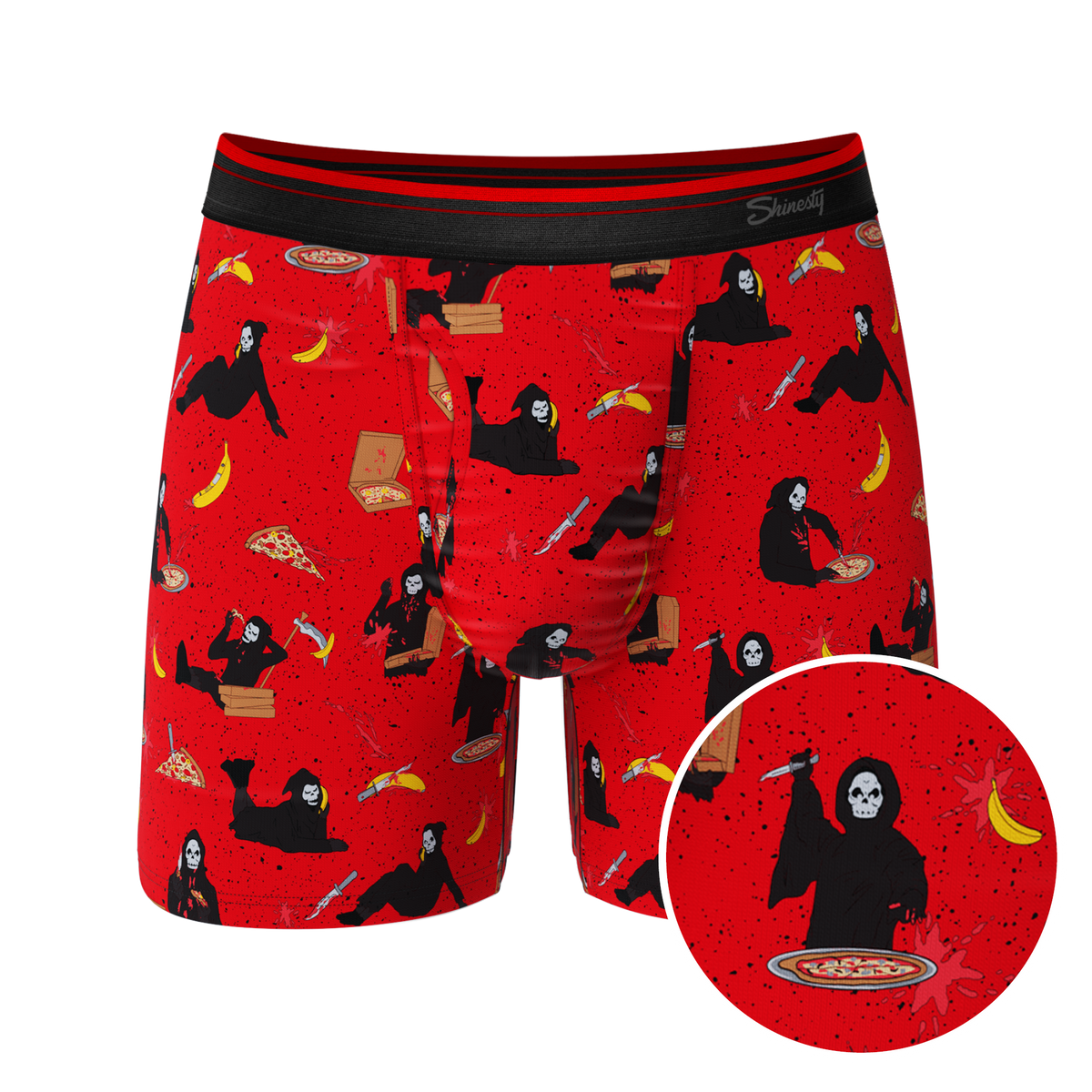 The BOOty Call | Grim Reaper Ball Hammock® Pouch Underwear With Fly - Shinesty