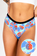 The Backyard BBQ | American Flag Hawaiian Print Modal Cheeky Underwear - Shinesty