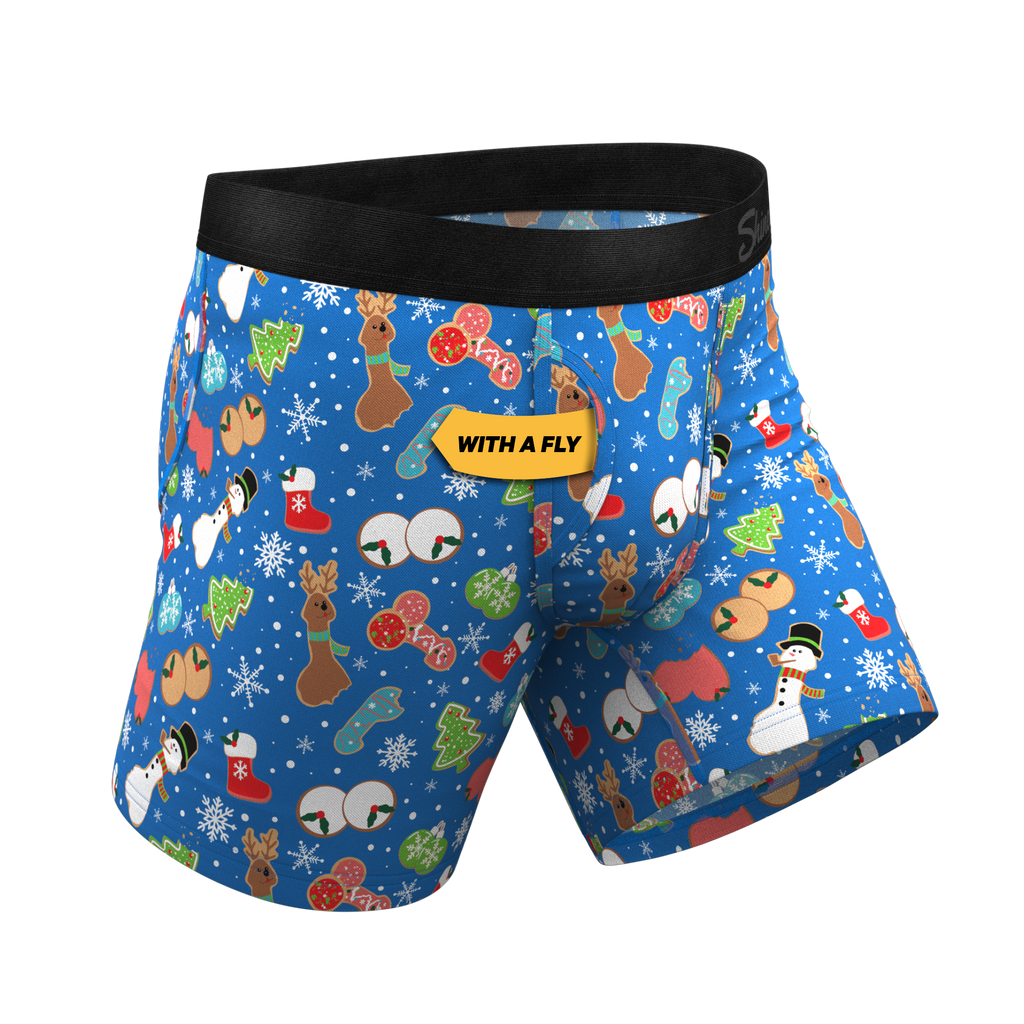 The Baked Goodies | Christmas Cookies Ball Hammock® Pouch Underwear With Fly - Shinesty