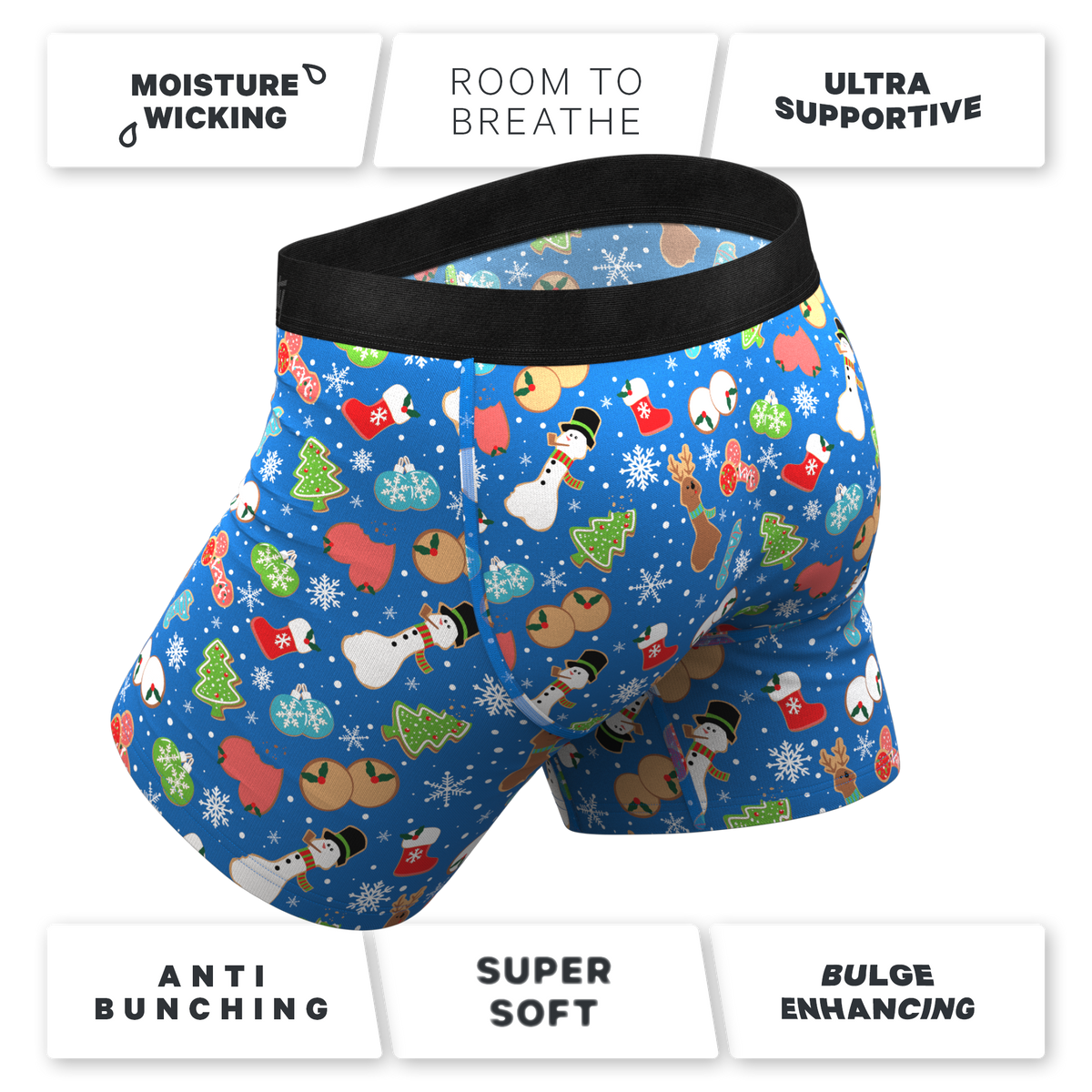 The Baked Goodies | Christmas Cookies Ball Hammock® Pouch Underwear - Shinesty