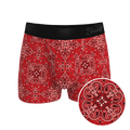The Bandana Split | Red Bandana Ball Hammock® Pouch Trunks Underwear - Shinesty