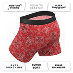 The Bandana Split | Red Bandana Ball Hammock® Pouch Underwear - Shinesty