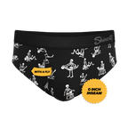 The Bare Back Bones | Glow in the Dark Skeletons Ball Hammock® Pouch Underwear Briefs - Shinesty