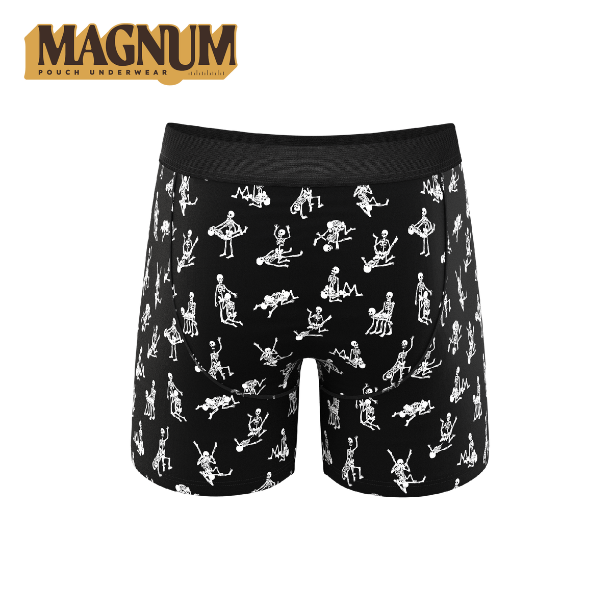 The Bare Back Bones | Glow In The Dark Skeletons Ball Hammock® Magnum Big Pouch Underwear - Shinesty