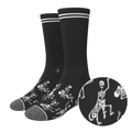 The Bare Back Bones | Skeletons Heel Hammock™ Crew Socks - Shinesty