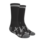 The Bare Back Bones | Skeletons Heel Hammock™ Crew Socks - Shinesty