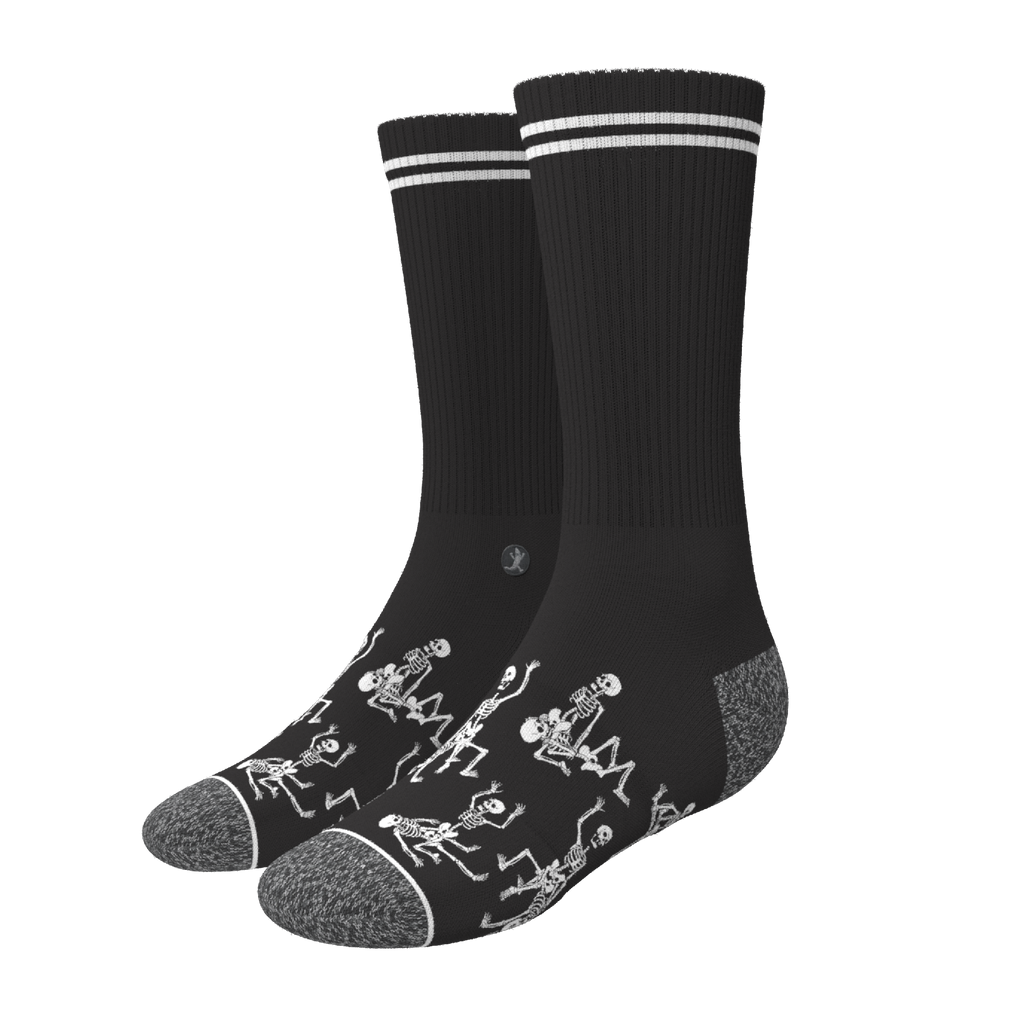 The Bare Back Bones | Skeletons Heel Hammock™ Crew Socks - Shinesty