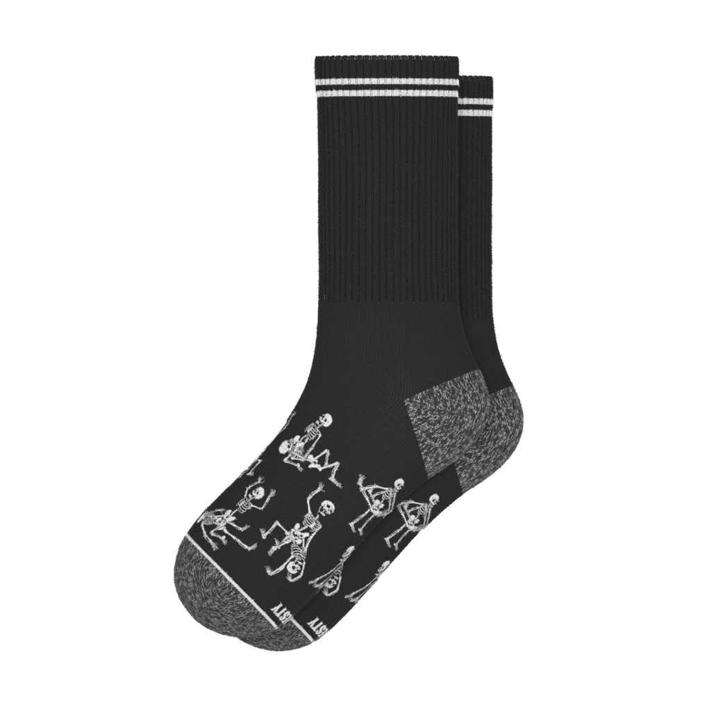 The Bare Back Bones | Skeletons Heel Hammock™ Crew Socks - Shinesty