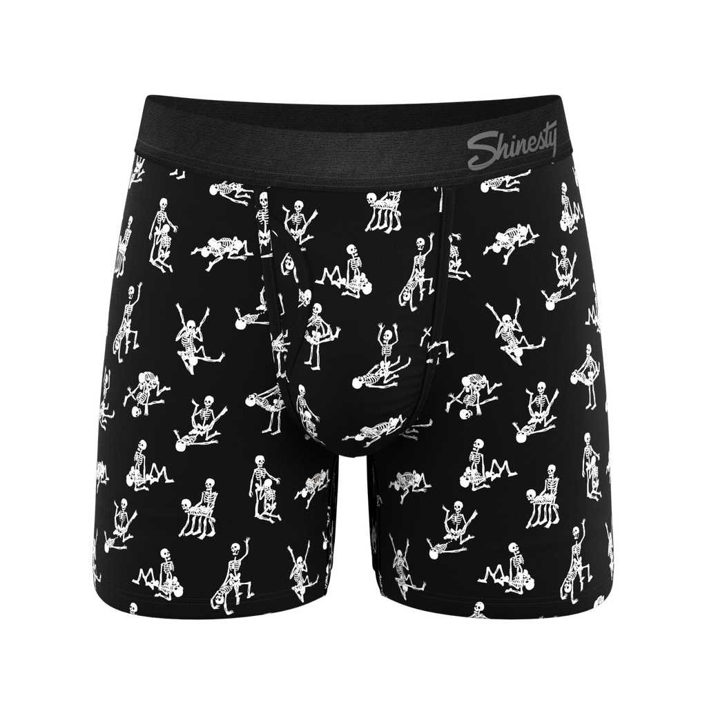 The Bare Back Bones | Glow In The Dark Skeletons Ball Hammock® Magnum Big Pouch Underwear - Shinesty