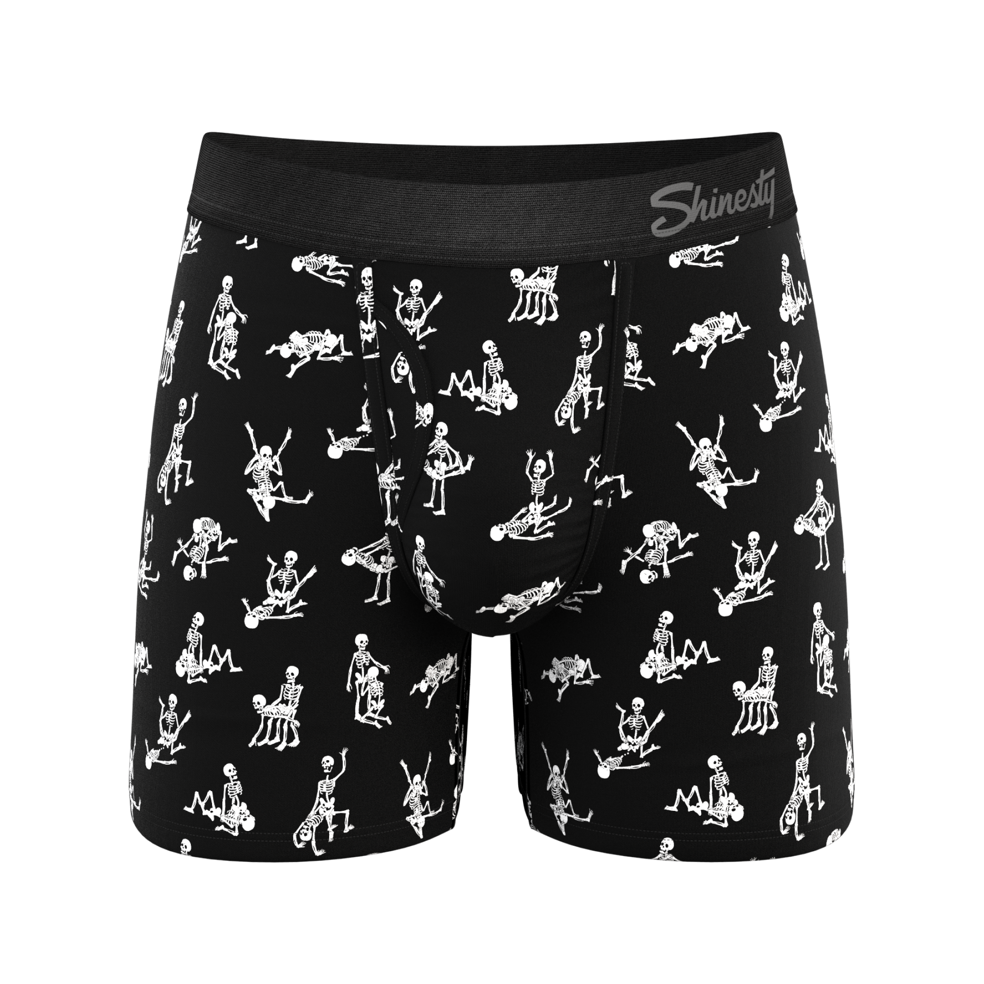 The Bare Back Bones | Glow In The Dark Skeletons Ball Hammock® Magnum Big Pouch Underwear - Shinesty