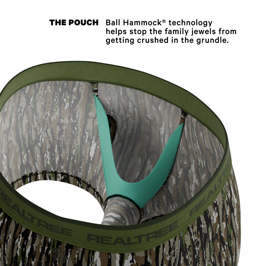 The Barking Up | Realtree x Shinesty Bark Camouflage Ball Hammock® Pouch Trunks Underwear - Shinesty