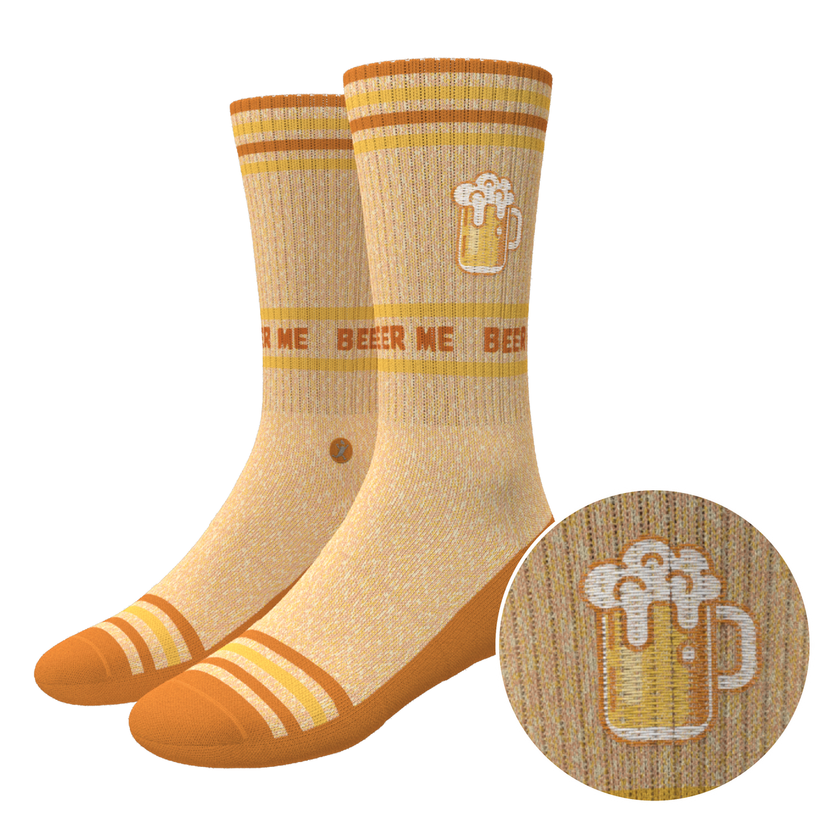 The Barley Pop | Beer Heel Hammock™ Crew Socks - Shinesty