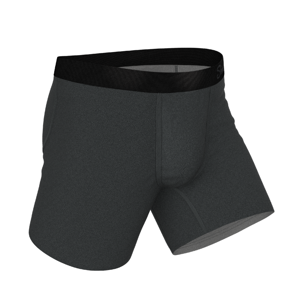 The Basalt | Heather Charcoal Ball Hammock® Pouch Underwear - Shinesty