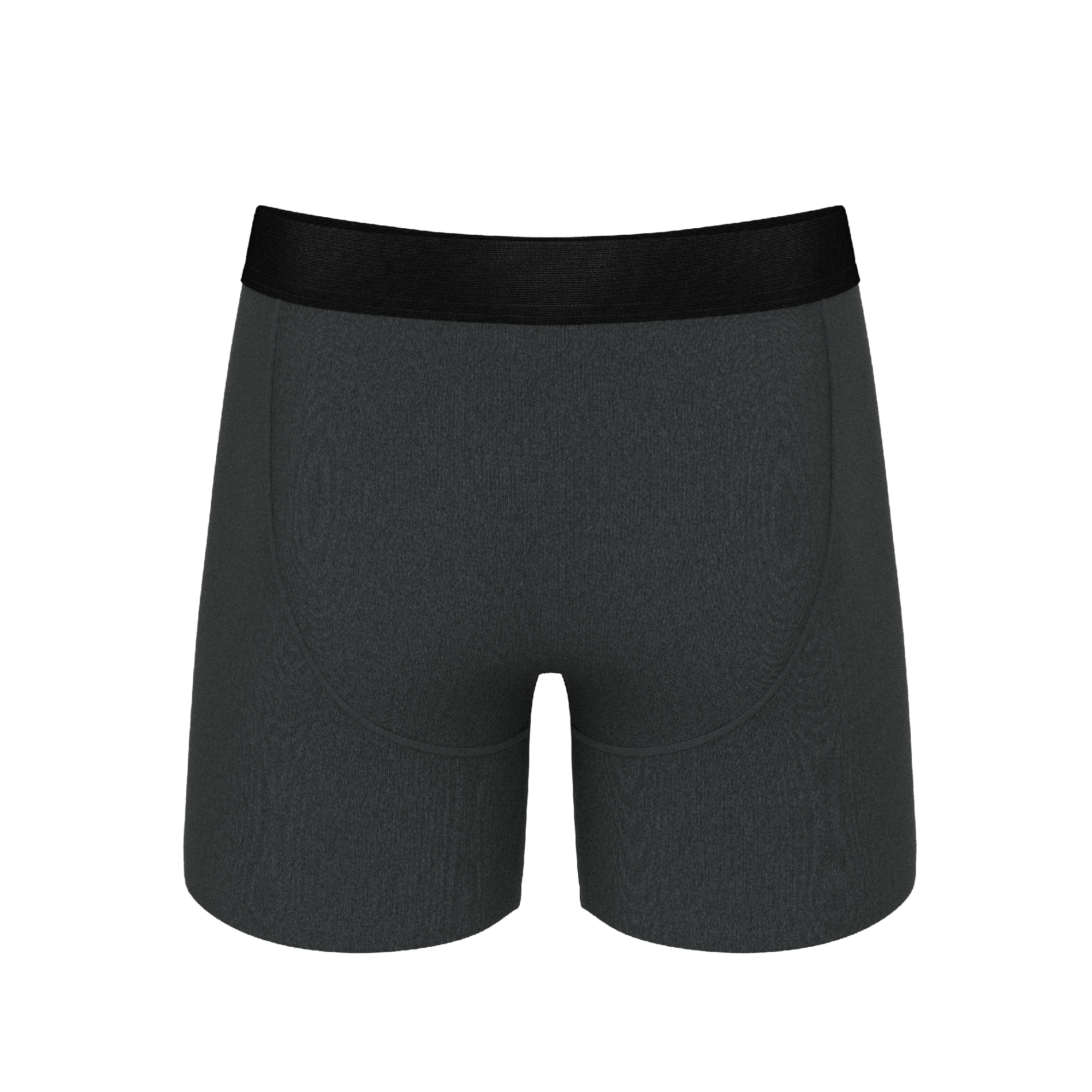 The Basalt | Heather Charcoal Ball Hammock® Pouch Underwear With Fly - Shinesty