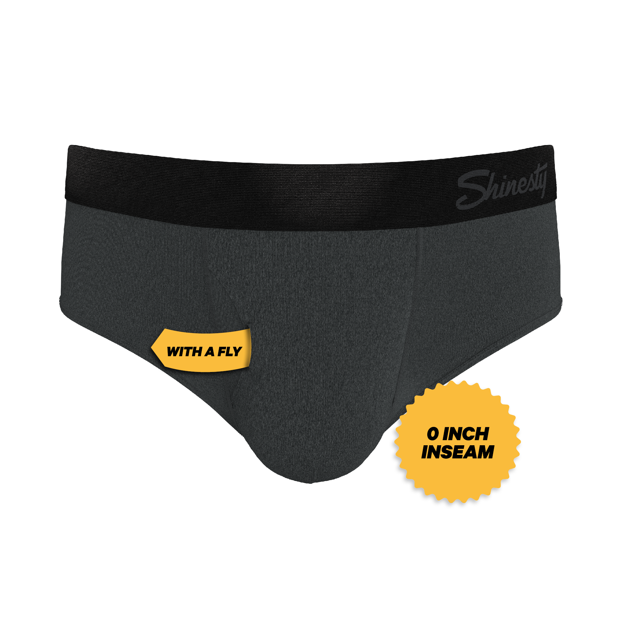 The Basalt | Heather Charcoal Ball Hammock® Pouch Underwear Briefs - Shinesty