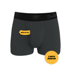 The Basalt | Heather Charcoal Ball Hammock® Pouch Trunks Underwear - Shinesty