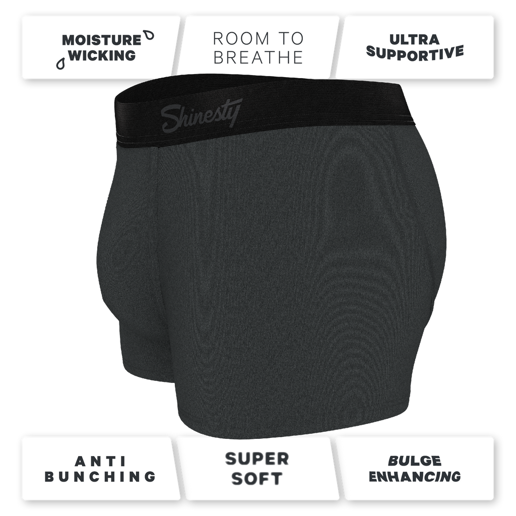 The Basalt | Heather Charcoal Ball Hammock® Pouch Trunks Underwear - Shinesty