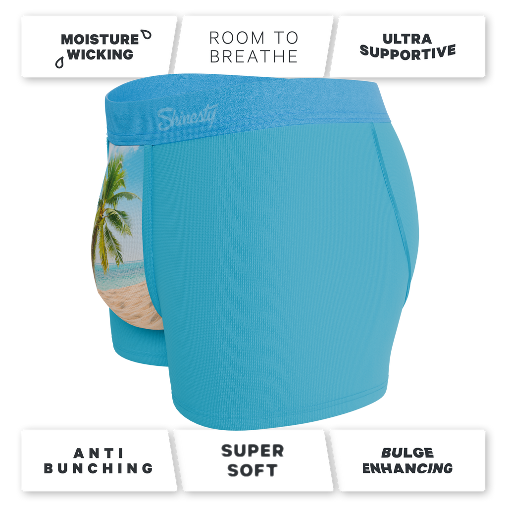 The Beach Please | Palm Tree Ball Hammock® Pouch Trunks Underwear - Shinesty
