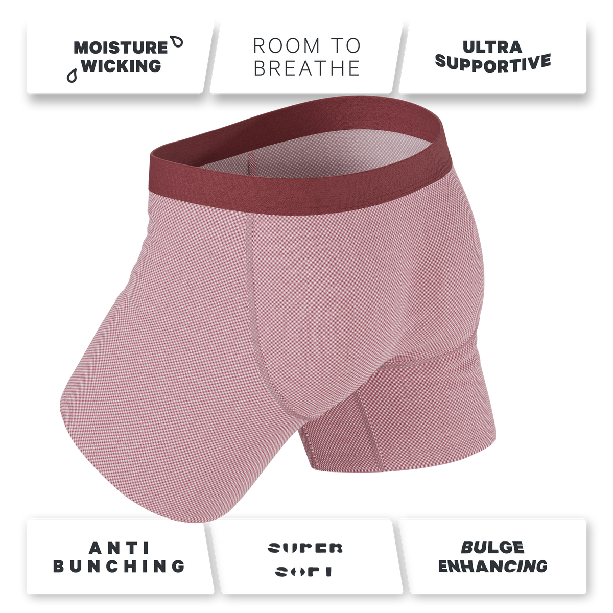 The Bell Pep | Red Chambray Ball Hammock® Pouch Underwear - Shinesty