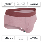 The Bell Pep | Red Chambray Ball Hammock® Pouch Underwear Briefs - Shinesty
